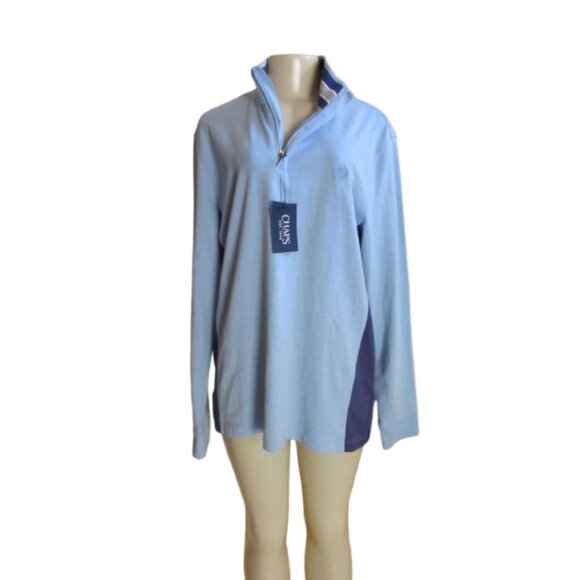Chaps Men's Blue Long Sleeve Pullover Top Size L New With Tags - Picture 4 of 7